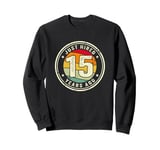 15 Year Work Anniversary Jubilee Just Hired 15 Years Ago Sweatshirt