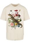 Mister Tee Men's Tropical Oversize Tee T-Shirt, Sand, M