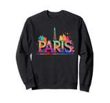 Paris Eiffel Tower a symbol of love from France Paris Sweatshirt