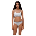 HUGO Triplet Thong Stripe String, Blanc 100, M (Lot de 3) Femme