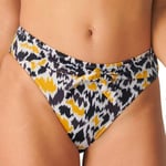 Sloggi Shore Fancy Guppy Bikini Tai Svart/Gul X-Small Dam