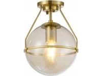 Gtv Taklampa Drop Os-Dro-40-Dec Plafond Taklampa 25W E27 Guld/Transparent