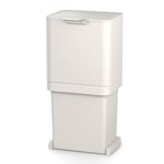 Joseph Joseph Totem Pop 60-Litre Waste Bin - Stone