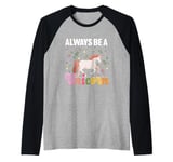 Unicorn rainbow - I believe in unicorns Raglan Baseball Tee