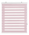 Estoralis | Sansa | Store Enrouleur Jour Nuit - Double Tissu Cassette décorative | Rose | 105 x 180 cm. (Largeur/Hauteur) Taille du Tissu 102 x 175 cm. | Stores pour fenêtres et Portes