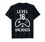 Level 16 Unlocked Video Game 16th Birthday Gift T-Shirt