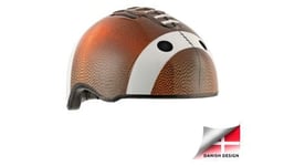 Casque de velo pour enfants  usa marron   crazy safety  certifie en1078