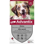 ADVANTIX Chien Solution Antiparasitaire Race Moyenne 10 à 25kg 6 pipettes