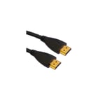 Câble or Version 1.4, HDMI vers HDMI 19Pin, Support 3D, Ethernet, TV HD / Xbox 360 / PS3 Playstation 3 etc., Longueur: 1.8m Plaqué