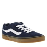 Baskets basses Vans Caldrone en cuir nubuck bleu marine