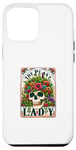 Coque pour iPhone 14 Pro Max The Plant Lady Carte de tarot Halloween Squelette gothique magique
