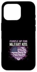 Coque pour iPhone 16 Pro Purple Up pour enfants militaires Heart America Military Child