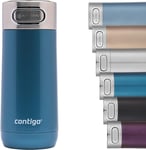 Contigo Luxe Autoseal Travel Mug, Stainless Steel Thermal Mug, Vacuum Flask, Lea