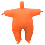 Sumo Uppblåsbar Dräkt Fet Maskerad Uppblåsbar Outfit Chub Uppblåsbar Kostymer Cosplay orange