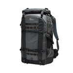 Lowepro Pro Trekker BP 650 AW II, Outdoor Camera Backpack with Recycled Fabric, Fits 800mm lenses, Weatherproof Cover, Mirrorless/DSLR Camera Case, Black/Dark Grey, Coated Main Fabric, Sealed Zippers