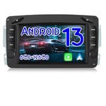 AWESAFE Autoradio Android 13 [6Go+128Go] pour Mercedes Benz CLK W209, W203,W463,W208 avec 4G Carplay sans Fil Android Auto 7 Pouces Écran Tactile GPS Bluetooth WiFi RDS FM Radio