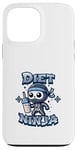 Coque pour iPhone 13 Pro Max Cute Diet Ninja Shake Protéiné Squelette Ninja