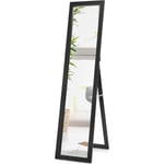 Grand Miroir sur Pied Chambre 147X29CM avec Cadre en mdf et Verre Antidéflagrant, Grand Miroir Mural Rectangulaire pour Salon Vestiaire Couloir,