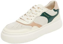 GANT Femme Jennise Basket, Off White Tart Green, 39 EU