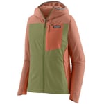 PATAGONIA W's R1 Crossstrata Hoody Orange / Vert XS 2024 - *prix inclut le code CHRISTMAS20