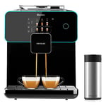 Cecotec Cafetière Superautomatique avec réservoir de lait Power Matic-ccino 7000 Série Bianca S. 1400 W, écran numérique, système Allcappuccino et café personnalisable, 19 bars 1,7 L