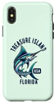 Coque pour iPhone X/XS Treasure Island Floride USA Fishing Design