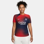 Paris Saint-Germain Tränings T-Shirt Dri-FIT Pre Match - Navy/Röd/Vit Dam - Nike, storlek Small