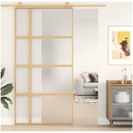 Husdörrar vidaxl - Skjutdörr guld frostat esg-Glas och aluminium 102.5 x 205 cm esg glas