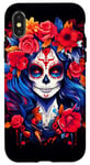 Coque pour iPhone X/XS Dia De Los Muertos Masque La Catrina