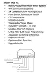 (musta MC6-HA220-240V)Wifi Touch -termostaatti vedenlämmitykseen/patteriventtiiliin Englannin/saksan/puola/tšekki/italia/espanjalainen Ohjaus älypuhelimella - Älykäs lämpötilansäätöjärjestelmä -