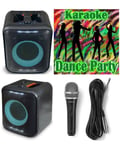 Enceinte Bluetooth SONO portable sans fil Stéréo KARAOKE TYPE JBL Effets LED TWS 150W USB MEGA BASS party +Micro filaire