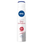 NIVEA Anti-Perspirant Deodorant Spray Dry Confidence Pack of 6 (6 x 250 ml), 48hr Deodorant for Women, Anti-Perspirant Spray for Women, Dual Active Dry Freshness