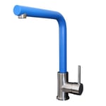 Essebagno 9020718 Esseloki mitigeur évier façon inox et bec bleu