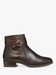 Geox Felicity Leather Ankle Boots, Dark Brown