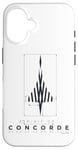 Coque pour iPhone 16 Spirit Of Concorde Avion Dimensions Art