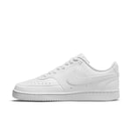 Nike Women's Court Vision Low Sneaker, White/White-White, 2.5 UK