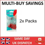 TePe Interdental Brushes Red 0.5mm - 2 Packs of 8 Brushes - Fast, Free Ship