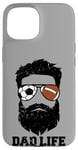 iPhone 15 Soccer Football Dad Messy Hair Beard Soccer Football Dad Case