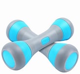 Nice C Dumbbell, Hand Weights, Dumbbell Women Adjustment, 5-in-1 Weight Options, Non-Slip Neoprene Hand, All-purpose, Home, Gym, Office (2kg, Blue Pair)