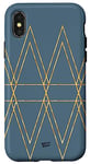 Coque pour iPhone X/XS Bleu abstrait