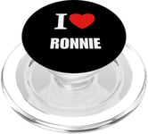 Mignon I Love Heart Ronnie Parents Wife Husband Valentine PopSockets PopGrip pour MagSafe