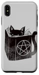 Coque pour iPhone XS Max SataniCat Pentagramme Chat Satan Demon Necronomicon Lover