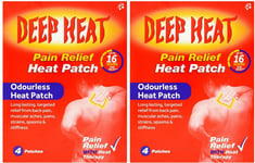 Deep Heat patch 4 **2 PACK DEAL**