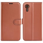 Samsung Galaxy XCover 7 Fodral Litchi Brun