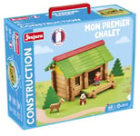 JEUJURA – Mon Premier Chalet - Jeu de Construction dans sa Valise en Carton - A partir de 2 Ans - Agilité - Créativité - Manipulation - Catalogue fourni – 8239