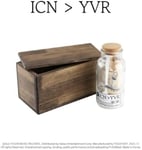 ICN &gt; YVR  Wooden Box incl. USB, Keyring, Sticker Pack, Lyric Paper, Folded Poster + 2 Photocards