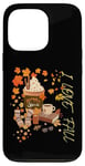 Coque pour iPhone 13 Pro Automne Citrouille Feuilles Café Livres Épice Cosy Sock Love Pretty