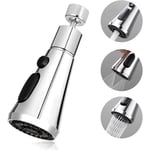 Aérateur de Robinet,Douchette Robinet Cuisine,360° Rotatif Mousseur Robinet Cuisine,3 Modes Embout Robinet Cuisine,Pour M22