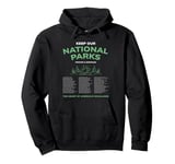 National Park Keep Checklist Bucket List All National Parks Pullover Hoodie