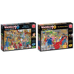 Jumbo, Wasgij Mystery 24, Blight at the Museum, Puzzles for Adults, 1000-Piece &, Wasgij Original 41 Restore Store!, Jigsaw for Adults, 1000 piece puzzle